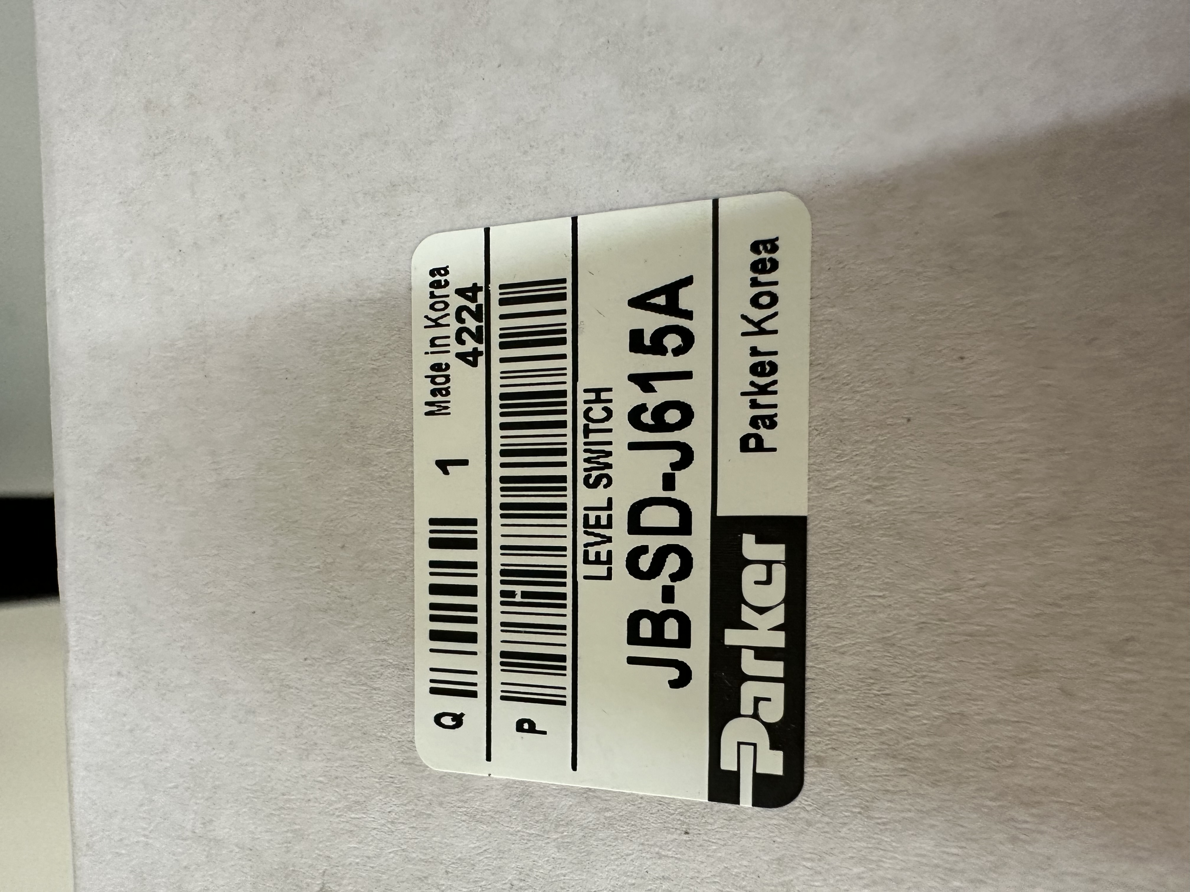 PARKER HANNIFIN JB-SD-J615A AC220V Parker Level Switch 상세 이미지 - ASKINDEX 코리아