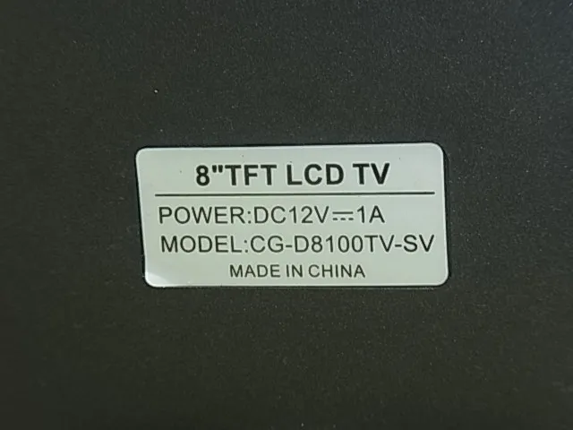 Castrade CG-D8100TV-SV LCD panel (8 inches) Detail Image - ASKINDEX Korea