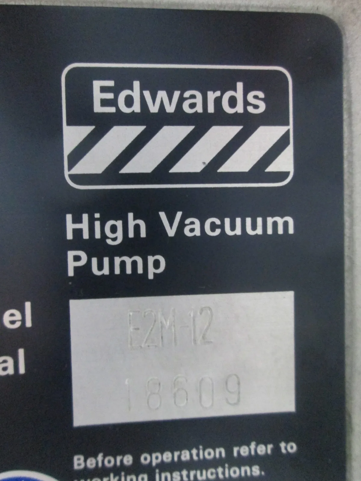 Edwards E2M12 vacuum pump Detail Image - ASKINDEX Korea