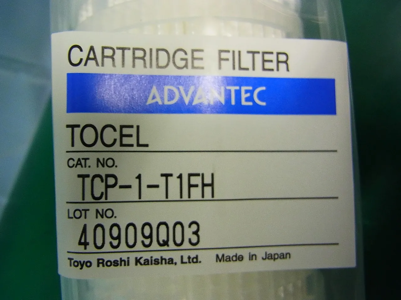 어드밴텍 TCP-1-T1FH 카트리지 필터 상세 이미지 - ASKINDEX 코리아