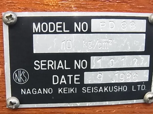 Nagano Equipment Manufacturing Co., Ltd. PD88 pressure gauge Detail Image - ASKINDEX Korea