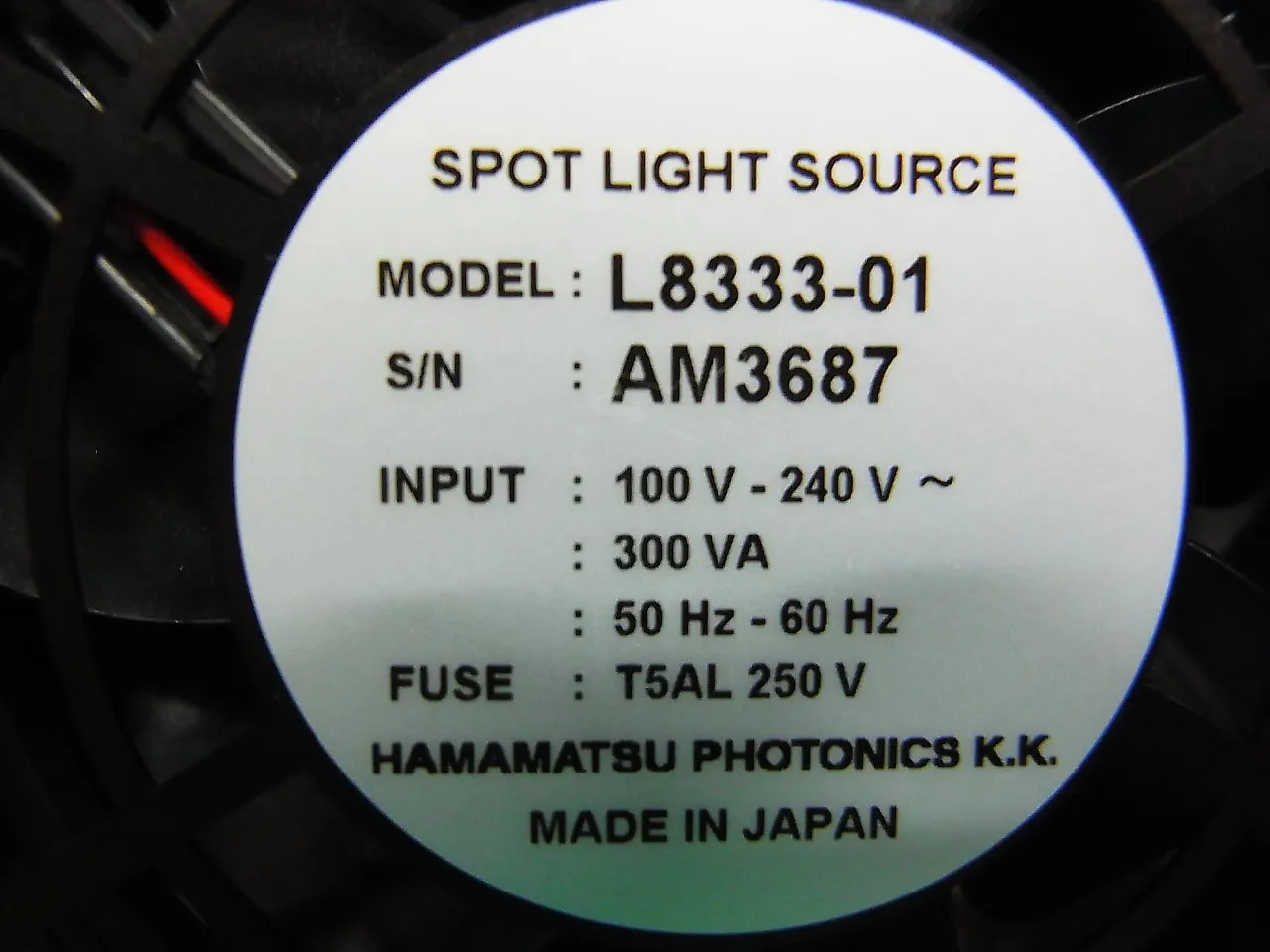 하마마츠 포토닉스 L8868-01 UV 램프 (자외선 조사) 상세 이미지 - ASKINDEX 코리아