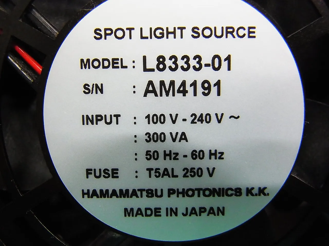 Hamamatsu Photonics L8868-01 UV lamp (ultraviolet irradiation) Detail Image - ASKINDEX Korea