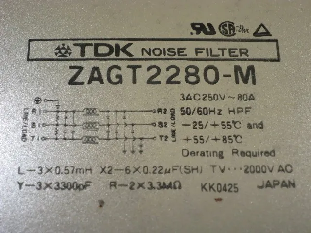 티디케이 ZAGT2280-M 노이즈 필터 상세 이미지 - ASKINDEX 코리아