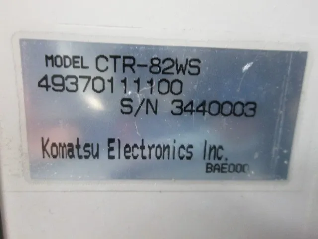 Komatsu Electronics CTE82WS Circulator Detail Image - ASKINDEX Korea