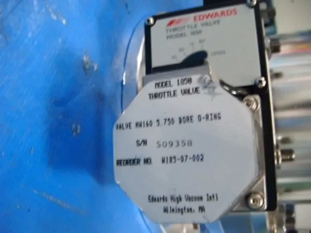 Edwards 1850 Butterfly Valve Detail Image - ASKINDEX Korea