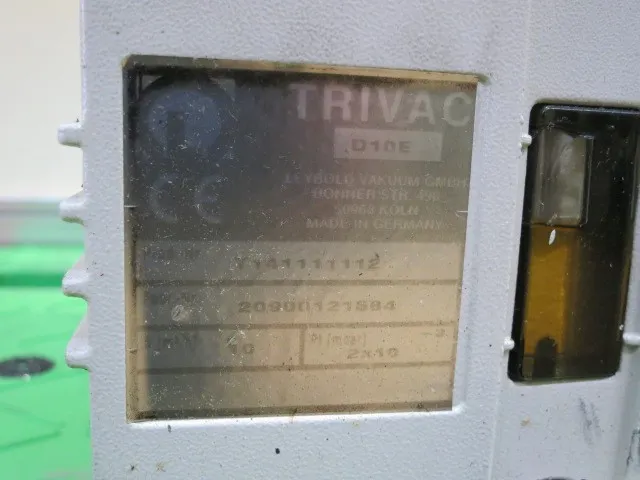 Leybold D10E Rotary pump not allowed Detail Image - ASKINDEX Korea