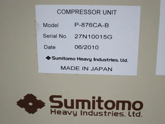 Anelva P-876CA-B Cryo Compressor Detail Image - ASKINDEX Korea