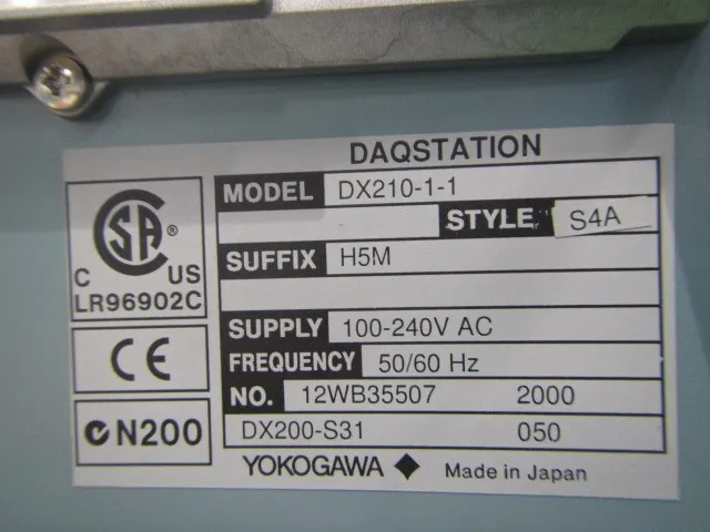 Yokogawa Electric DX210-1-1 recorder Detail Image - ASKINDEX Korea