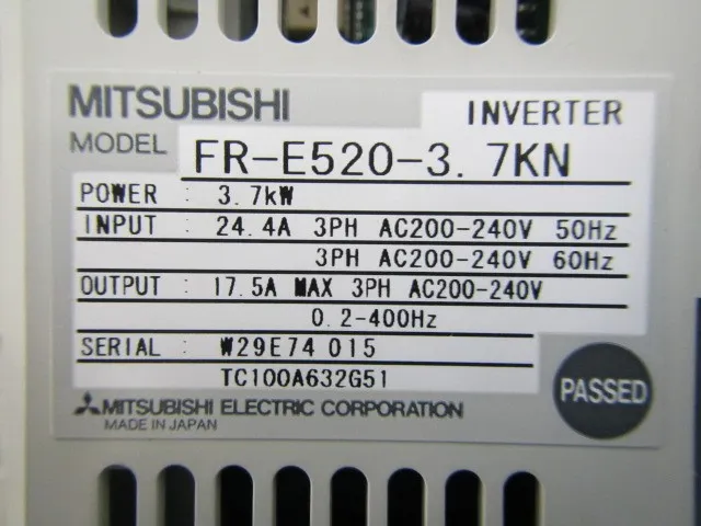미쓰비시 FR-E520-3.7KN 인버터 상세 이미지 - ASKINDEX 코리아