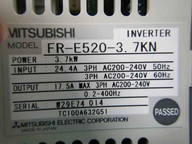 미쓰비시 FR-E520-3.7KN 인버터 상세 이미지 - ASKINDEX 코리아