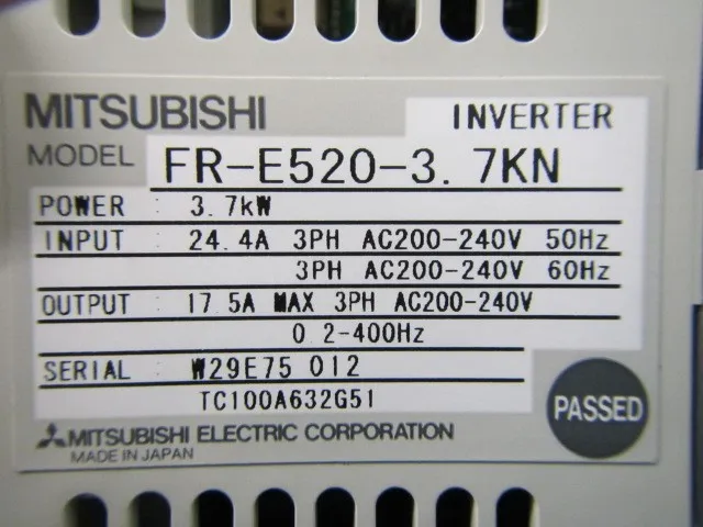 미쓰비시 FR-E520-3.7KN 인버터 상세 이미지 - ASKINDEX 코리아
