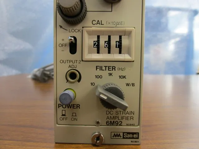 NEC Sanei STRAIN AMPLIFIER 6M92 Strain gauge Detail Image - ASKINDEX Korea