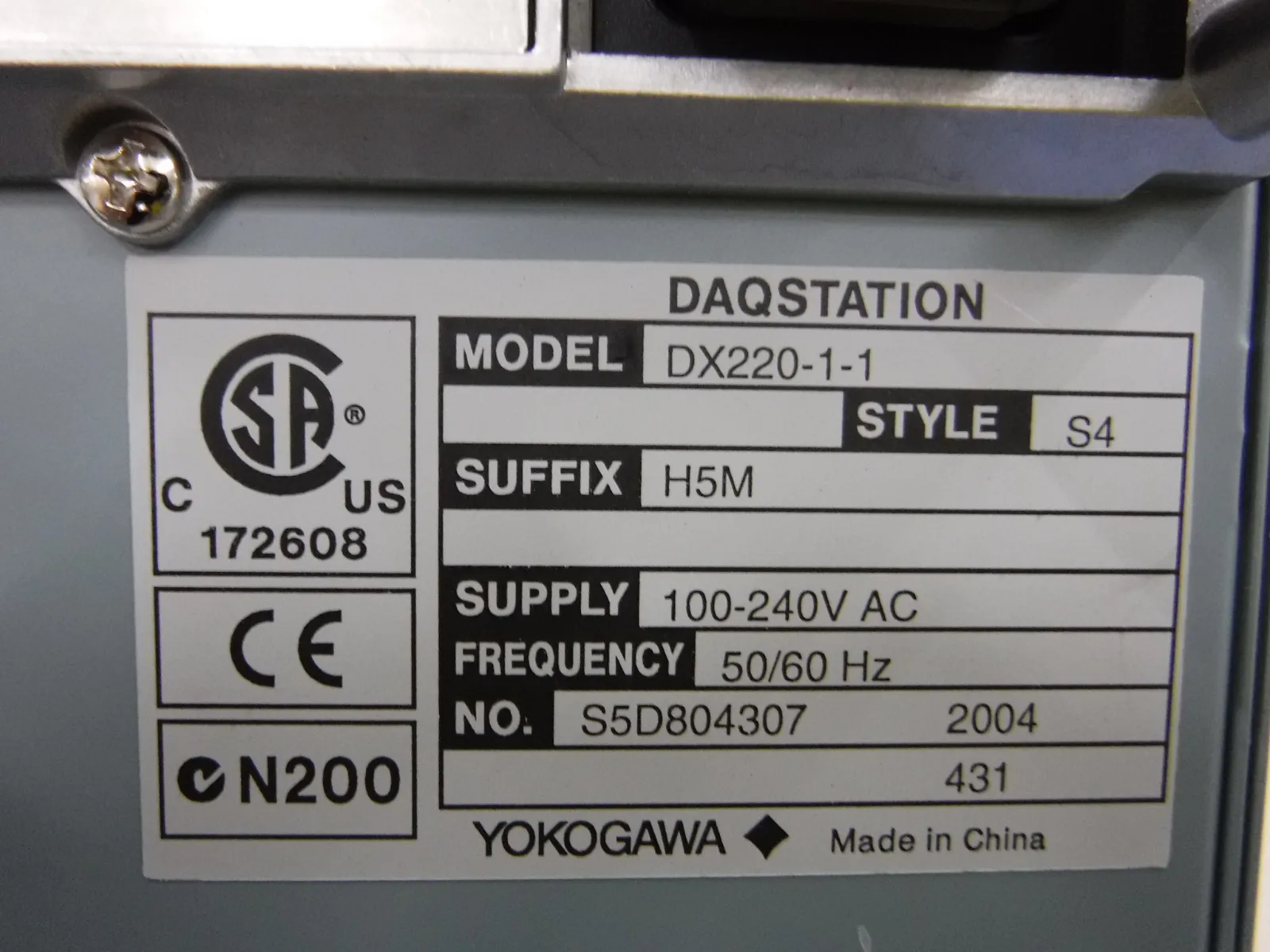 Yokogawa Electric DX220-1-1 recorder Detail Image - ASKINDEX Korea