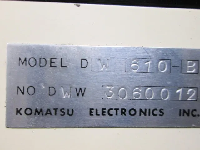 고마쓰 전자 DW-610B 항온 수조 상세 이미지 - ASKINDEX 코리아