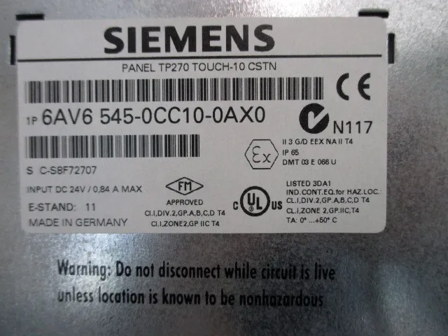 지멘스 6AV6 545-0CC10-0AX0 터치 패널 상세 이미지 - ASKINDEX 코리아