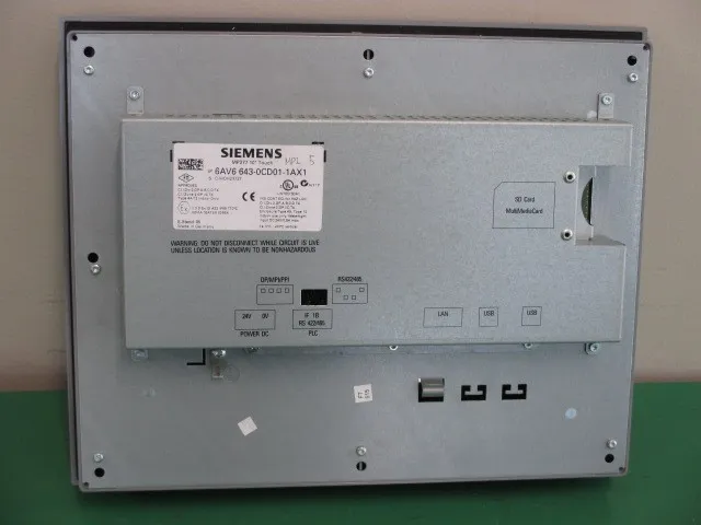 지멘스 6AV6 643-0CD01-1AX1 터치 패널 상세 이미지 - ASKINDEX 코리아