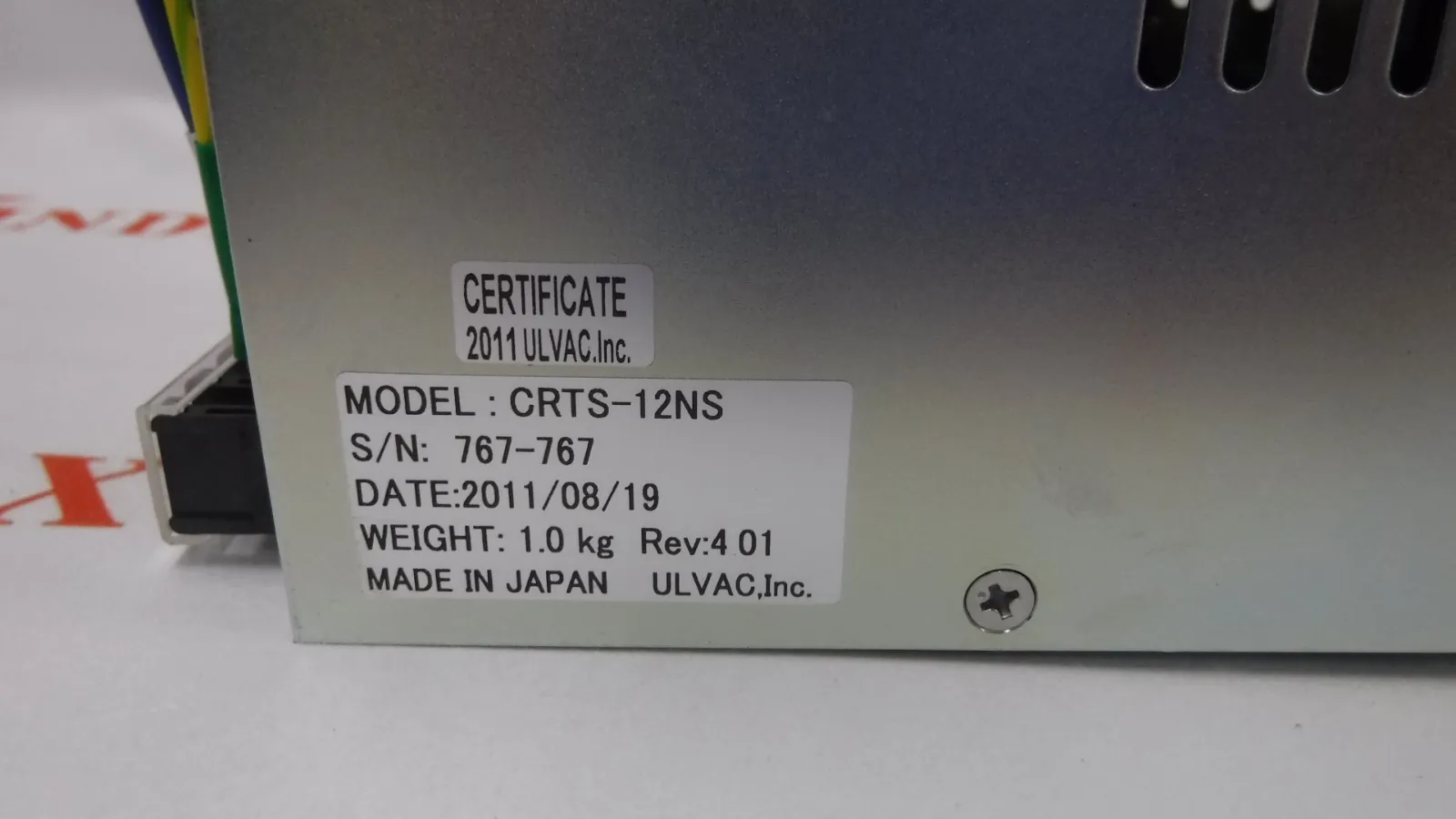 알백 CRTS-12NS 수정 발진 성막 컨트롤러용 센서 상세 이미지 - ASKINDEX 코리아