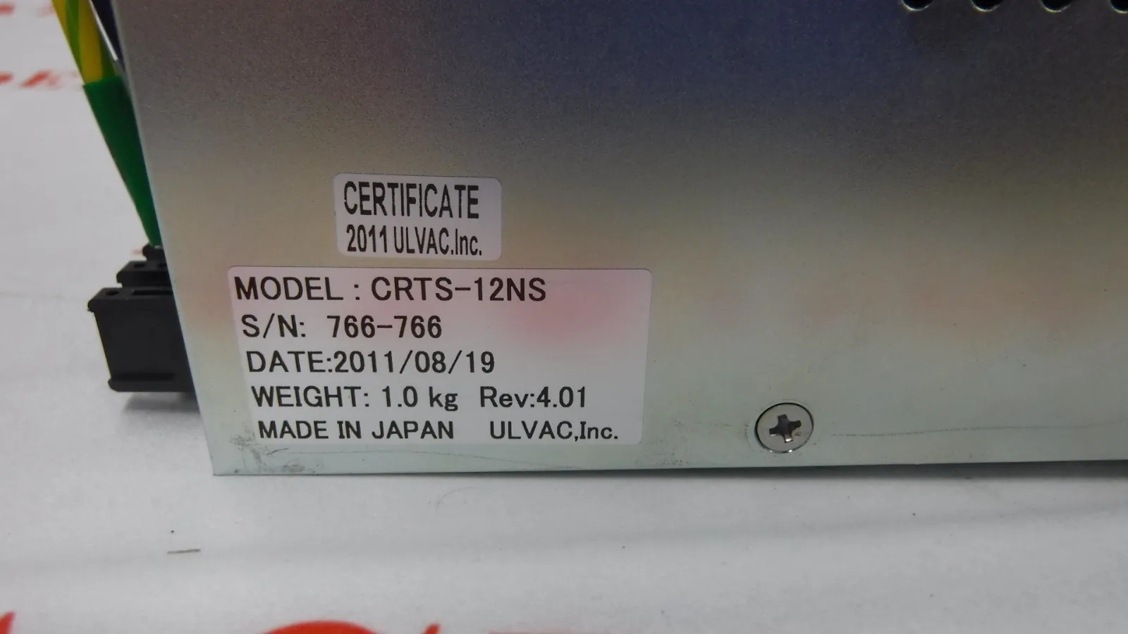 알백 CRTS-12NS 수정 발진 성막 컨트롤러용 센서 상세 이미지 - ASKINDEX 코리아
