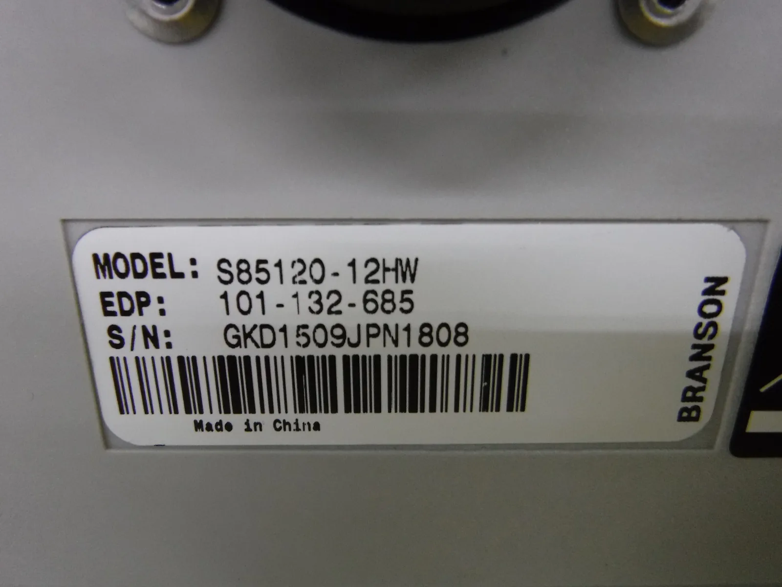 BRANSON S85120-12HW ultrasonic oscillator Detail Image - ASKINDEX Korea