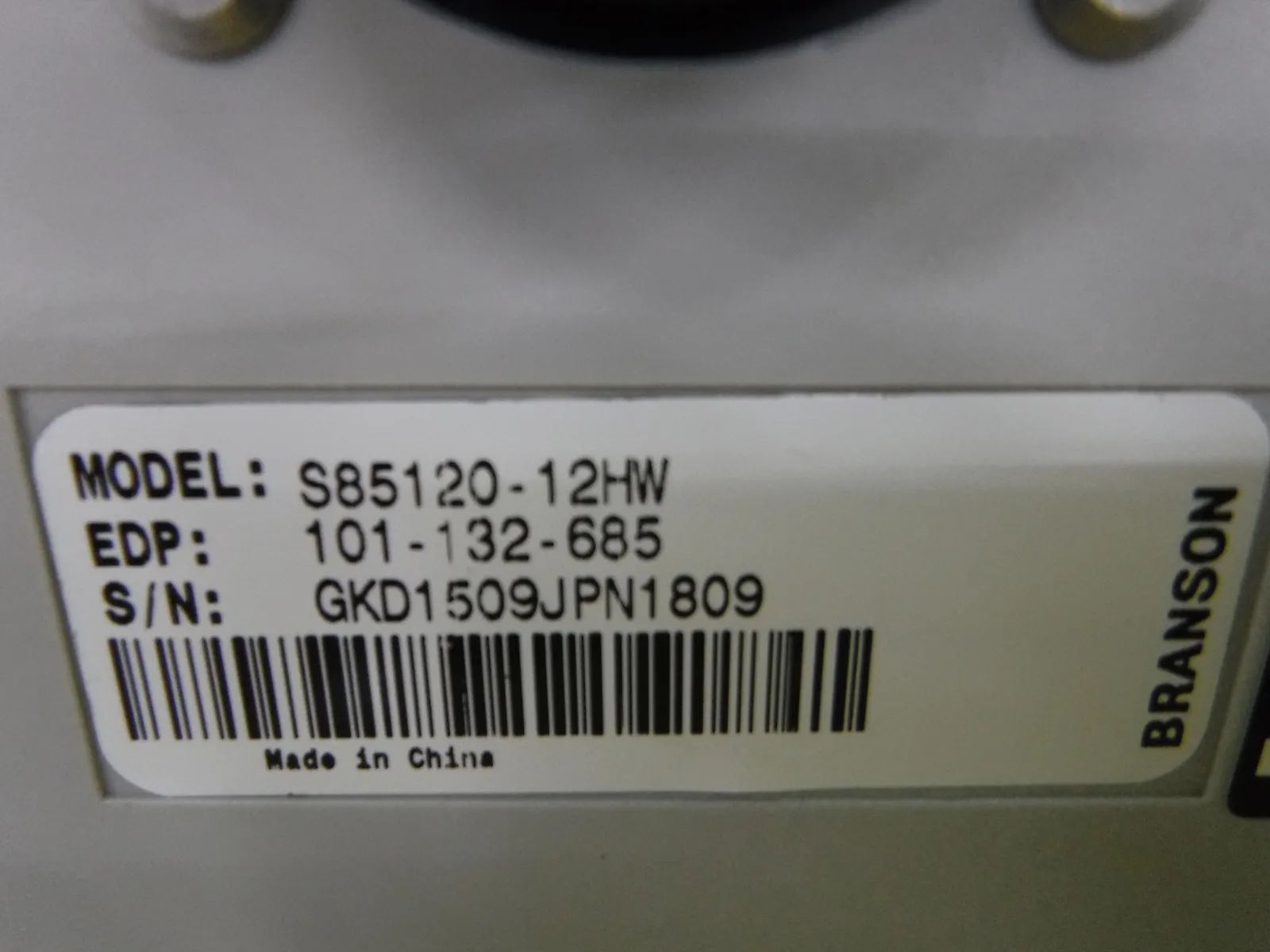Branson S85120-12HW ultrasonic oscillator Detail Image - ASKINDEX Korea