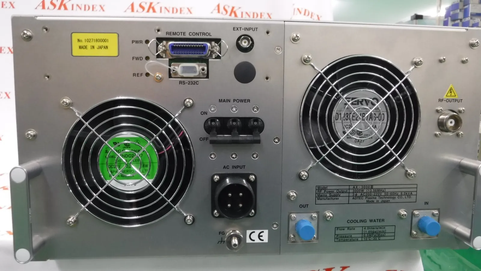 애드텍 AX-3000Ⅲ RF 전원 공급 장치 상세 이미지 - ASKINDEX 코리아