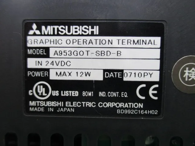 미쓰비시 전기 A953GOT-SBD-B 터치 패널 상세 이미지 - ASKINDEX 코리아