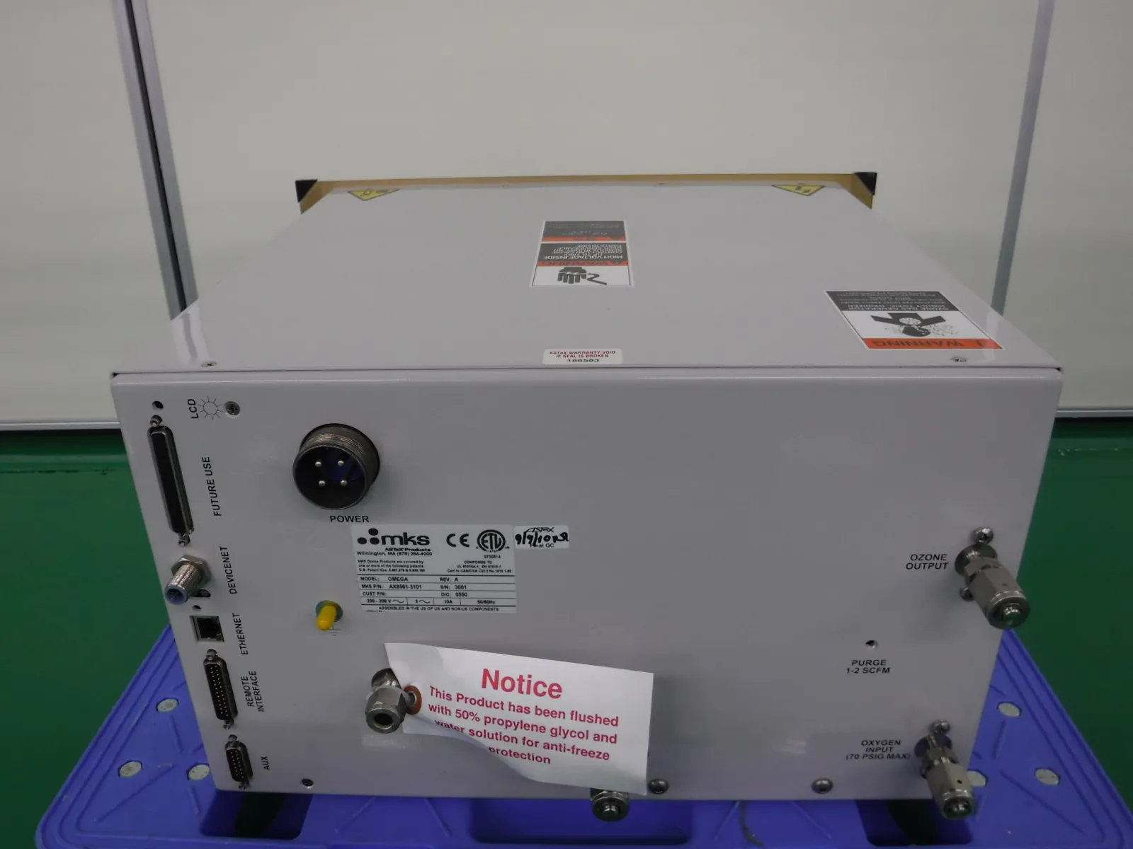 MKS OMEGA AX8561-3101 오존 발생기 상세 이미지 - ASKINDEX 코리아
