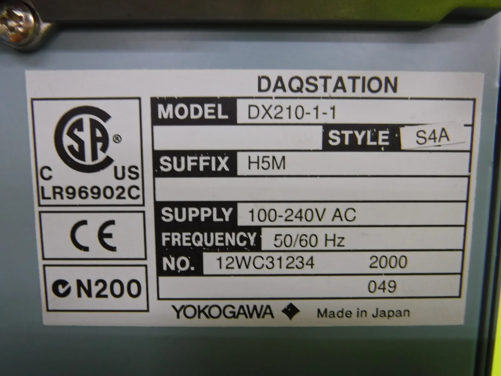 Yokogawa DX210-1-1 recorder Detail Image - ASKINDEX Korea