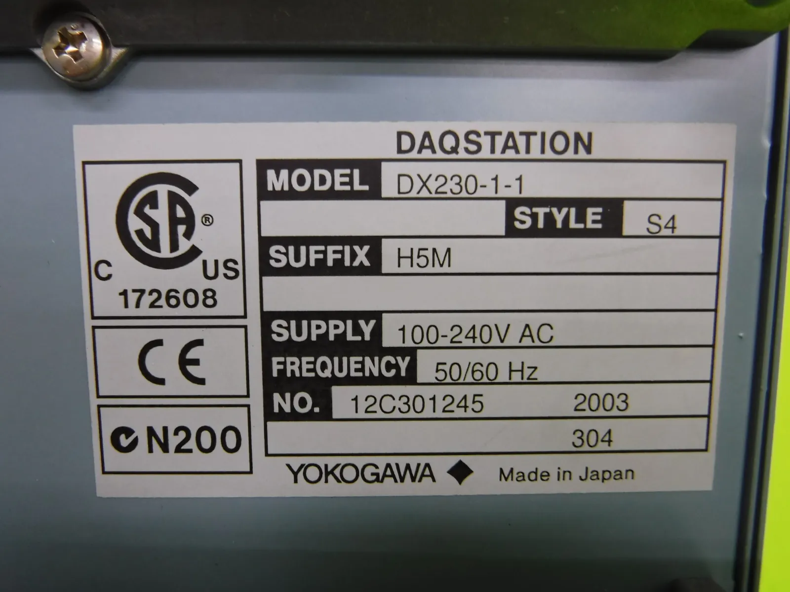 Yokogawa Electric DX230-1-1 recorder Detail Image - ASKINDEX Korea