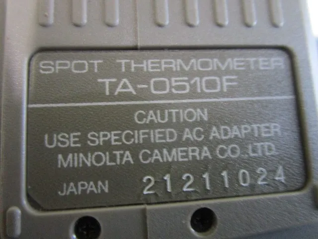 미놀타 카메라 TA-0510F 복사 온도계 상세 이미지 - ASKINDEX 코리아