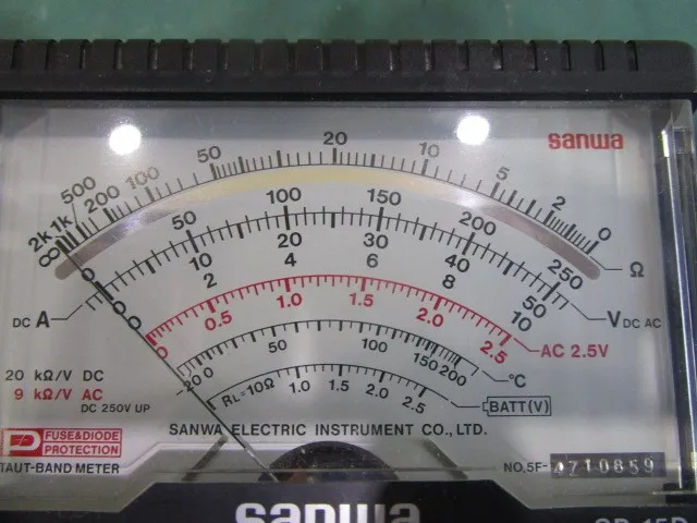 삼화 계측기 SP-15D 멀티 테스터(아날로그식 멀티 테스터) 상세 이미지 - ASKINDEX 코리아