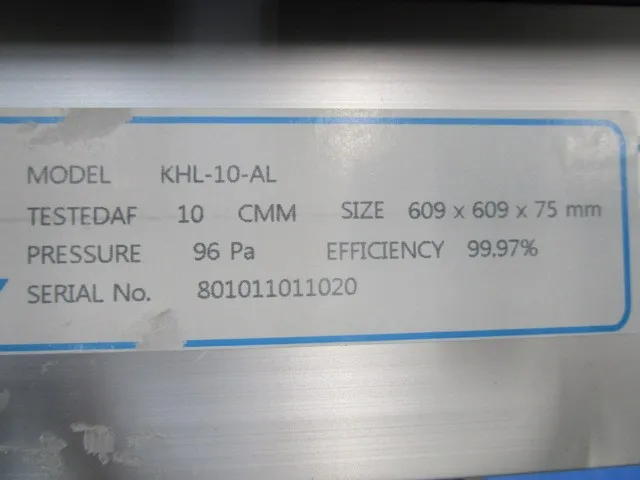 Hozan KHL-10-AL HEPA filter unit Detail Image - ASKINDEX Korea