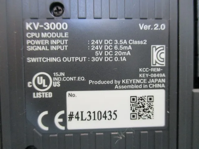 Keyence KV-3000 시퀀서(PLC) 상세 이미지 - ASKINDEX 코리아