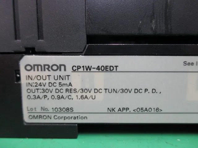 오므론 CP1W-40EDT 시퀀서(PLC) 상세 이미지 - ASKINDEX 코리아