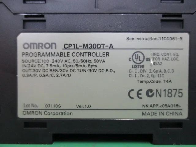 오므론 CP1L-M30DT-A 시퀀서(PLC) 상세 이미지 - ASKINDEX 코리아