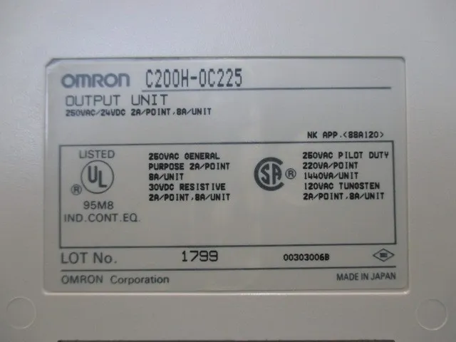 오므론 C200H-0C225 시퀀서(PLC) 상세 이미지 - ASKINDEX 코리아