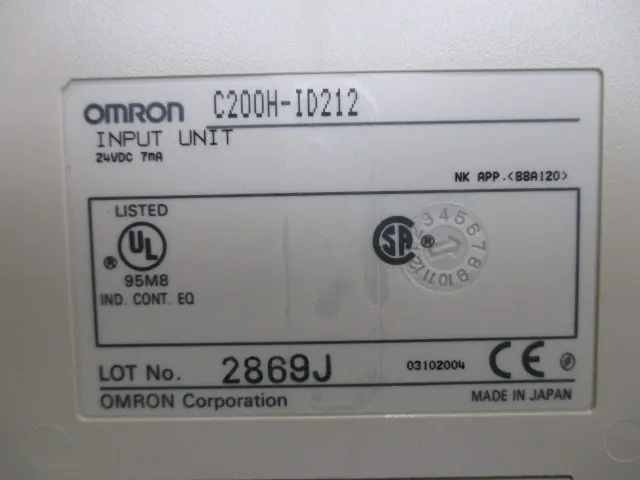 오므론 C200H-ID212 시퀀서(PLC) 상세 이미지 - ASKINDEX 코리아
