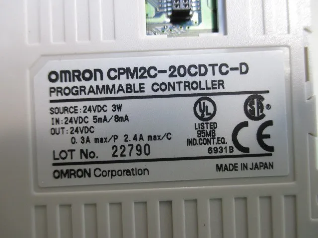 오므론 CPM2C-20CDTC-D 시퀀서(PLC) 상세 이미지 - ASKINDEX 코리아