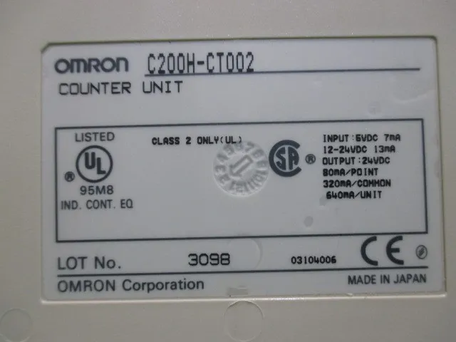 오므론 C200H-CT002 시퀀서(PLC) 상세 이미지 - ASKINDEX 코리아