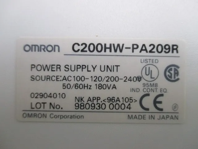 오므론 C200HW-PA209R 시퀀서(PLC) 상세 이미지 - ASKINDEX 코리아