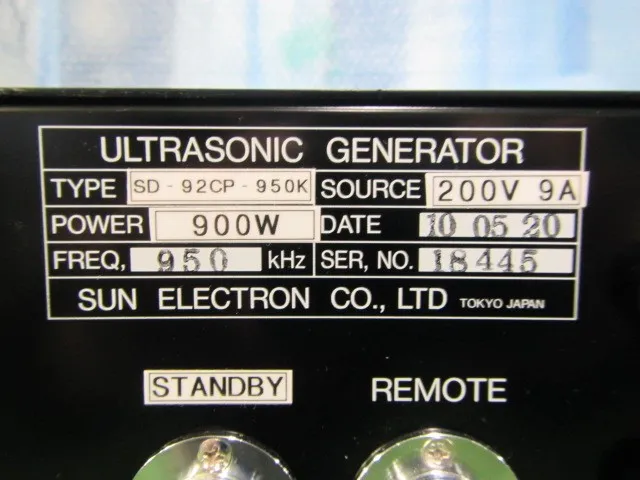 Shinsan Electronics SD-92CP-950K ultrasonic oscillator Detail Image - ASKINDEX Korea