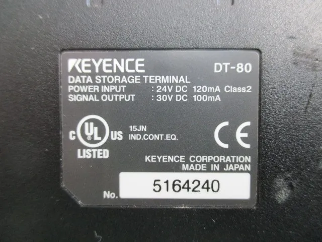 Keyence DT-80 시퀀서(PLC) 상세 이미지 - ASKINDEX 코리아