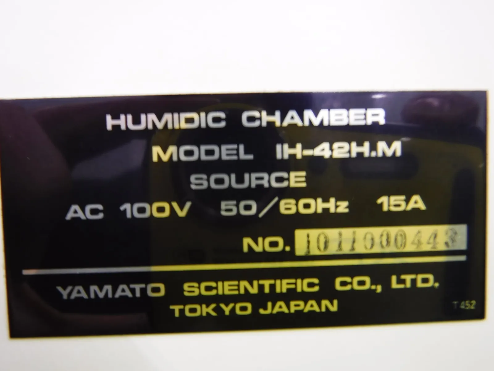 Yamato Scientific IH-42H Constant temperature and humidity bath Detail Image - ASKINDEX Korea