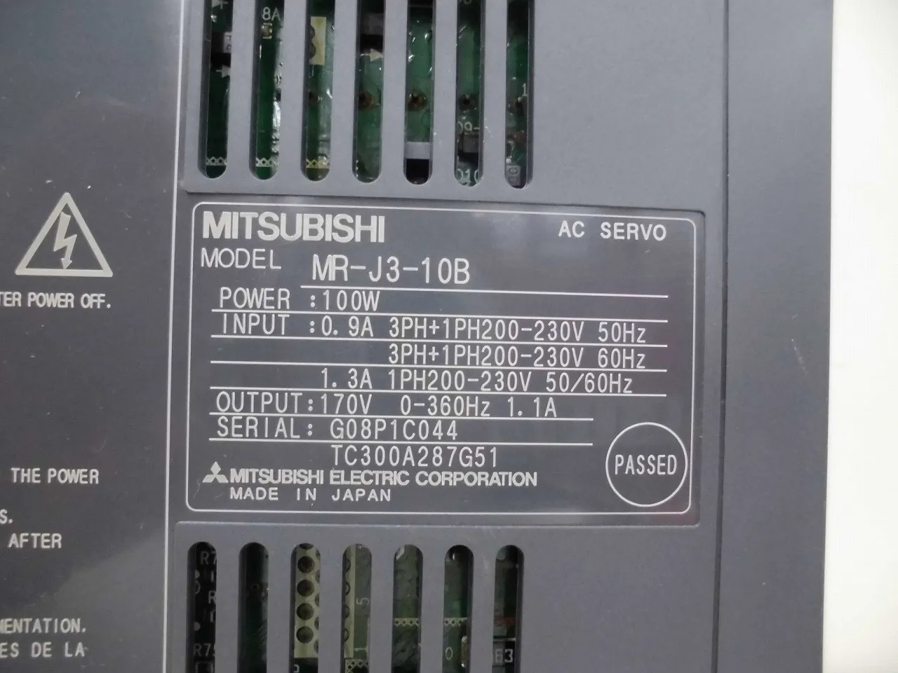 미쓰비시 전기 MR-J3-10B AC 서보 앰프 상세 이미지 - ASKINDEX 코리아