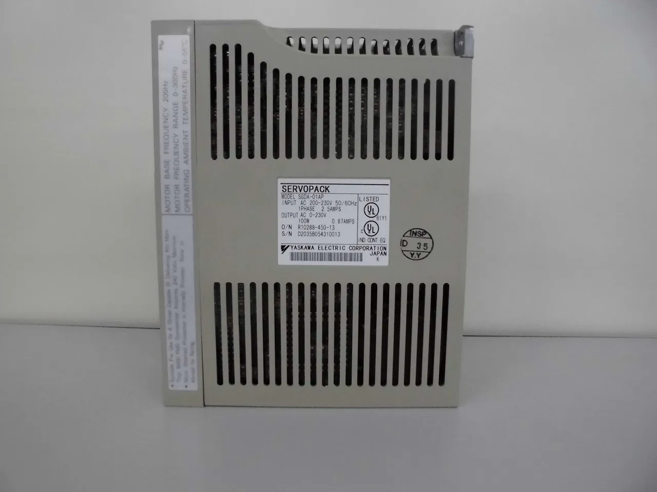 야스카와 전기 SGDA-01AP 서보 앰프 (서보 팩) 상세 이미지 - ASKINDEX 코리아