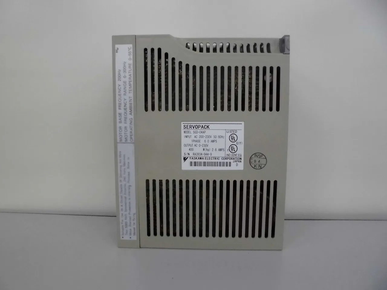 야스카와 전기 SGDA-04AP 서보 앰프 (서보 팩) 상세 이미지 - ASKINDEX 코리아