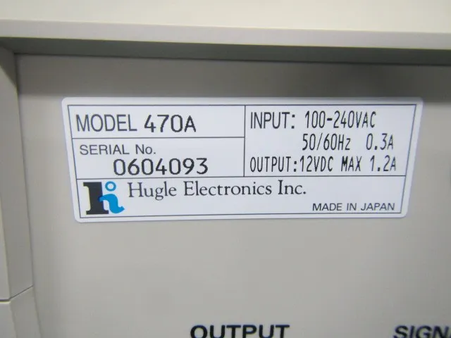 Hugle モデル470A Ionizer controller Detail Image - ASKINDEX Korea