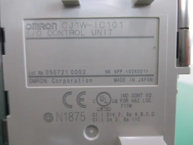 오므론 CJ1W-IC101 시퀀서(PLC) 상세 이미지 - ASKINDEX 코리아