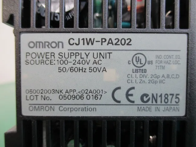 오므론 CJ1W-PA202 시퀀서(PLC) 상세 이미지 - ASKINDEX 코리아
